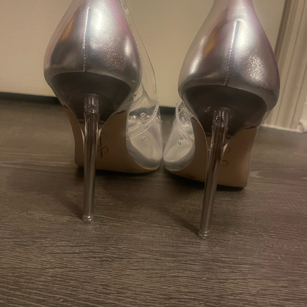 Clear, Rhinestone Heels - Picture 2 of 4